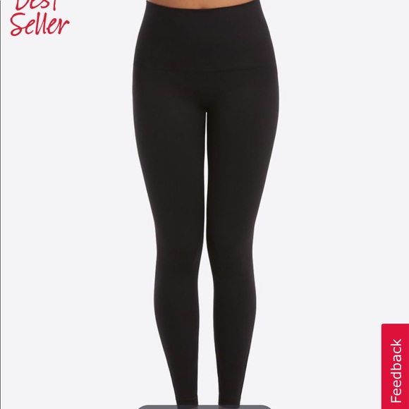 SPANX Pants - NWT Spanx Seamless Print Legging Black Medium